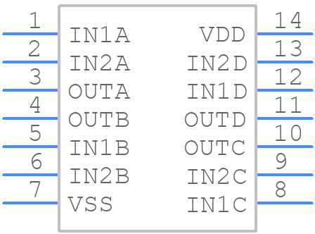 MC14001B - onsemi - PCB symbol
