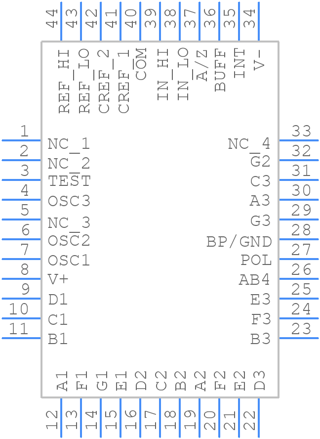 TC7106CKW713 - Microchip - PCB symbol