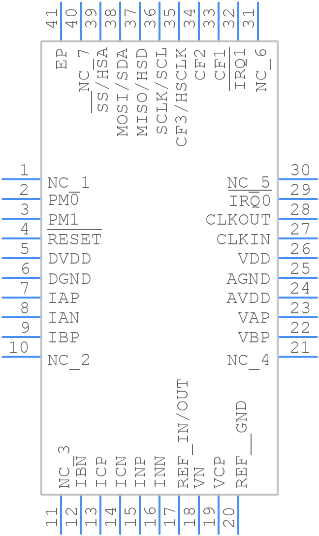 ADE7858AACPZ-RL - Analog Devices - PCB symbol