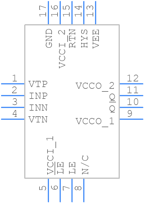 HMC675LP3E - Analog Devices - PCB symbol