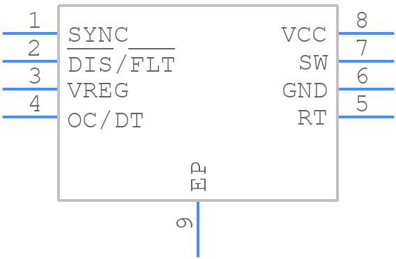 UCC25800AQDGNRQ1 - Texas Instruments - PCB symbol