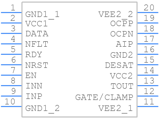 1EDI3023ASXUMA1 - Infineon - PCB symbol