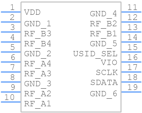 BGSX44MU18E6327XUSA1 - Infineon - PCB symbol