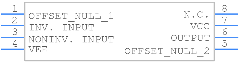 MC1741CP1 - Motorola - PCB symbol