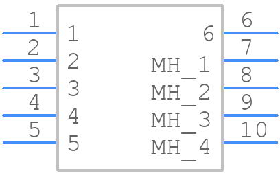M80-8430642 - Harwin - PCB symbol
