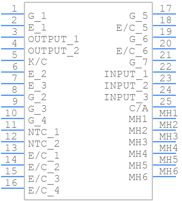 MUBW10-12A6 - LITTELFUSE - PCB symbol
