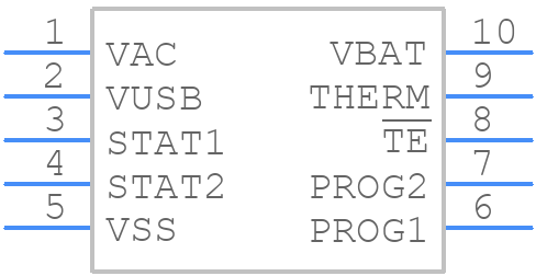 MCP73838-FCI/UN - Microchip - PCB symbol