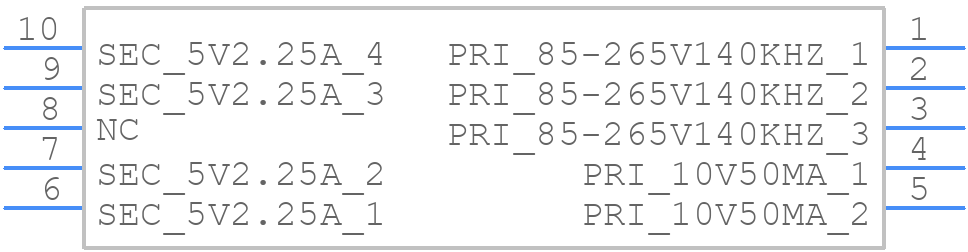 PA5112.002NLT - Pulse Electronics - PCB symbol