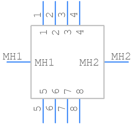 222Y08M12H - Nicomatic - PCB symbol