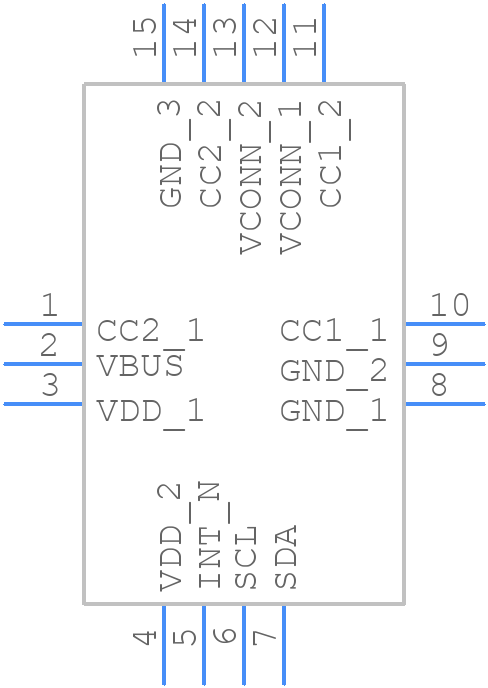 FUSB302B10MPX - onsemi - PCB symbol