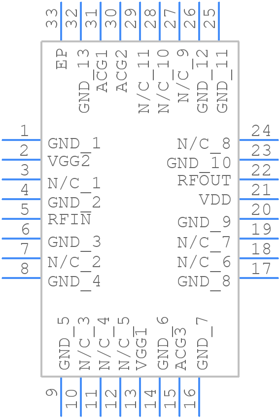 HMC998APM5ETR-R5 - Analog Devices - PCB symbol