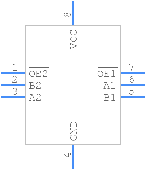 7WBD3306AMUTCG - onsemi - PCB symbol