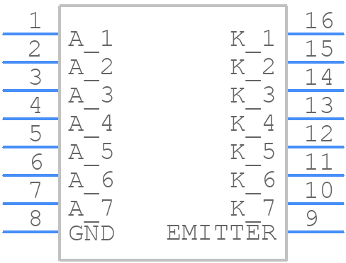 ULN2003ADR2G - onsemi - PCB symbol