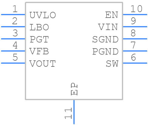 MCP16414T-I/MN - Microchip - PCB symbol