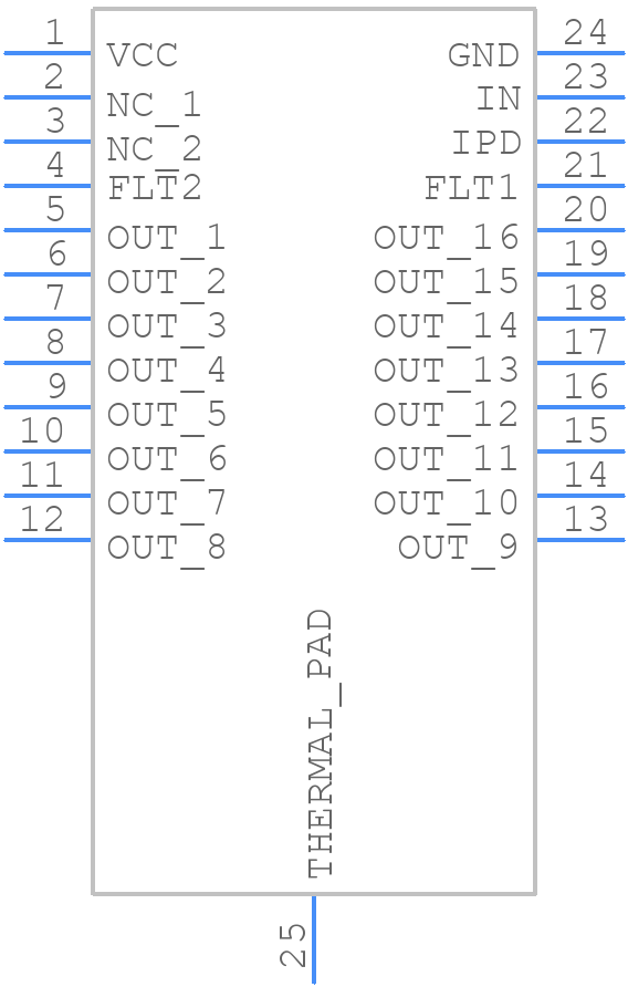 IPS1025HTR-32 - STMicroelectronics - PCB symbol