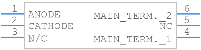 MOC3063SVM - onsemi - PCB symbol