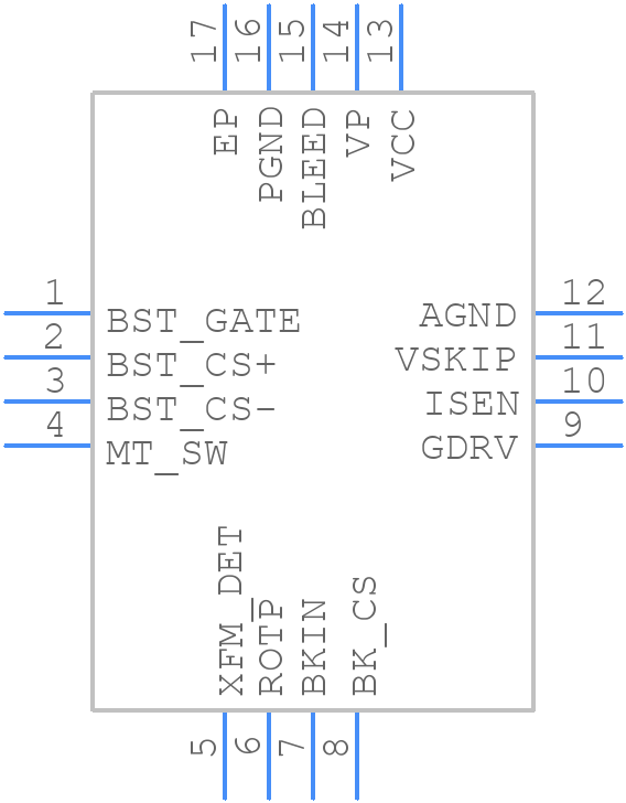 iW3662-00-QFN5 - Renesas Electronics - PCB symbol