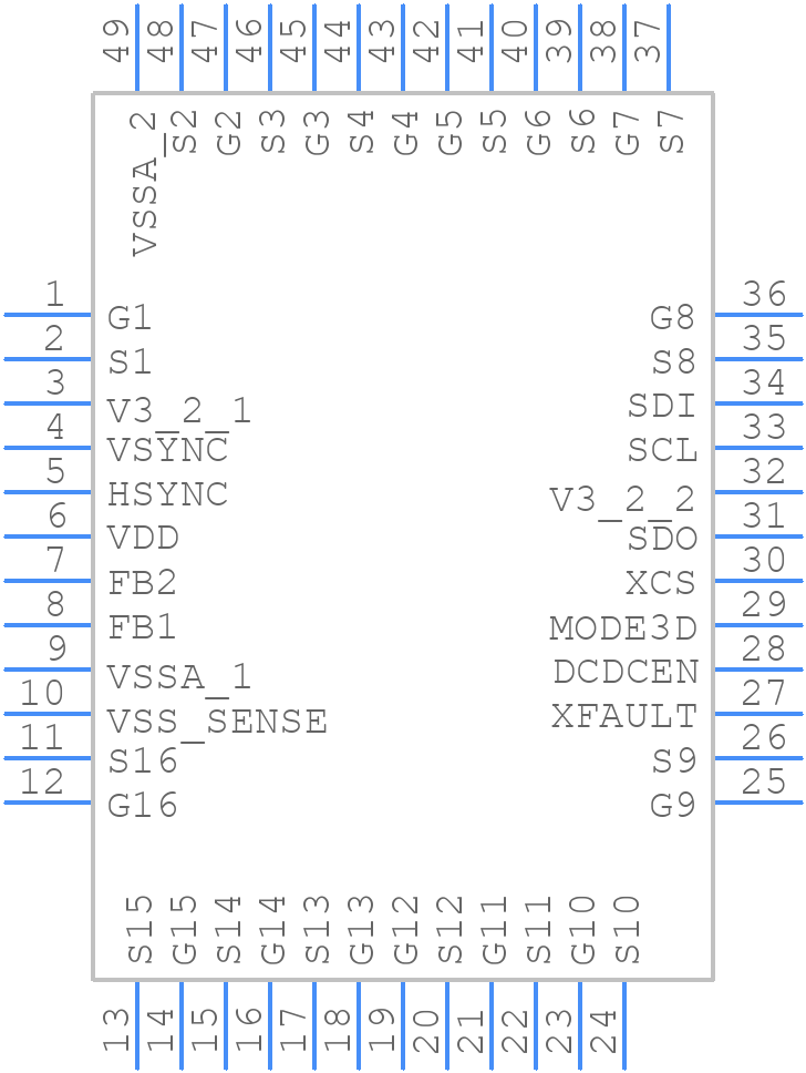 AS3820E-ZQFT - Renesas Electronics - PCB symbol