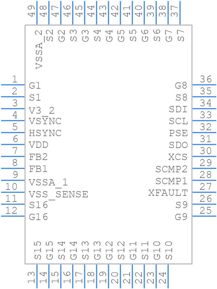 AS3824A1-ZQFT - Renesas Electronics - PCB symbol