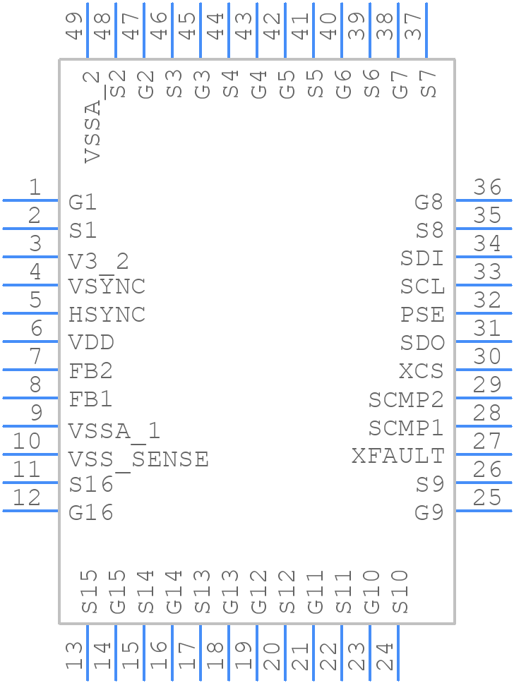 AS3824E1-ZQFT - Renesas Electronics - PCB symbol