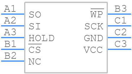 AT25DF321A-CCU-T - Renesas Electronics - PCB symbol