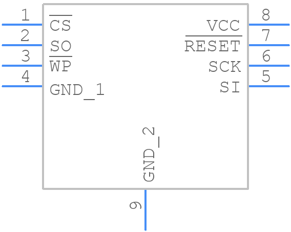 AT25PE16-MHN-Y - Renesas Electronics - PCB symbol
