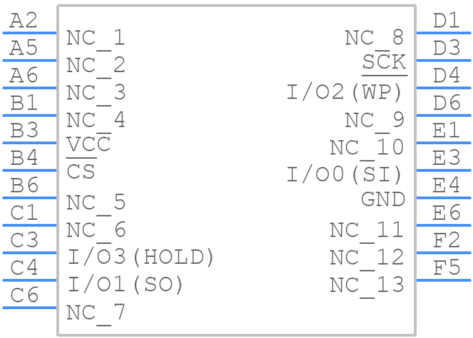 AT25QL128A-UIUE-T - Renesas Electronics - PCB symbol