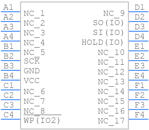 AT25QL321-CCUE-T - Renesas Electronics - PCB symbol