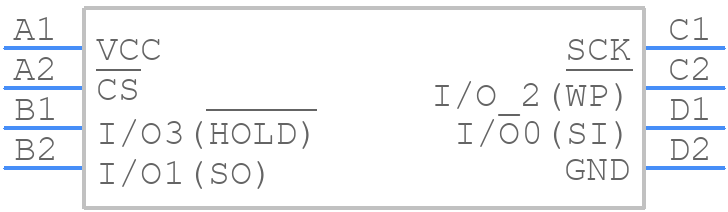 AT25QL321-UUE-T - Renesas Electronics - PCB symbol