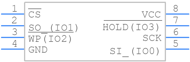 AT25SF161B-SHD-T - Renesas Electronics - PCB symbol