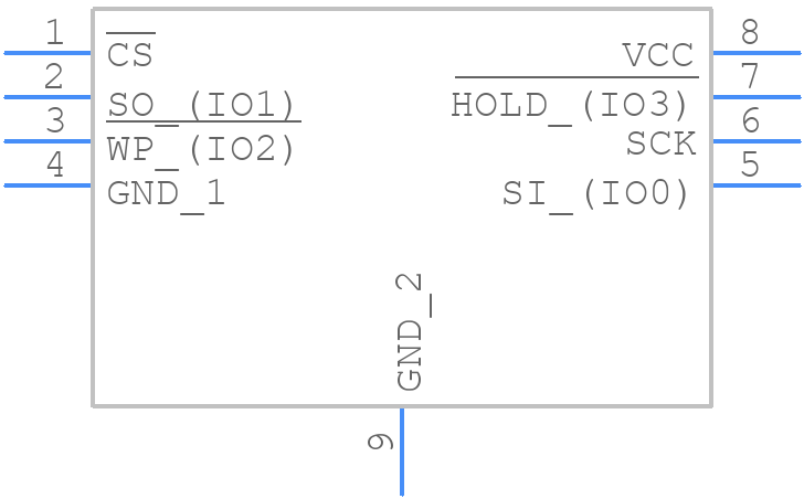 AT25SF641B-MHB-T - Renesas Electronics - PCB symbol
