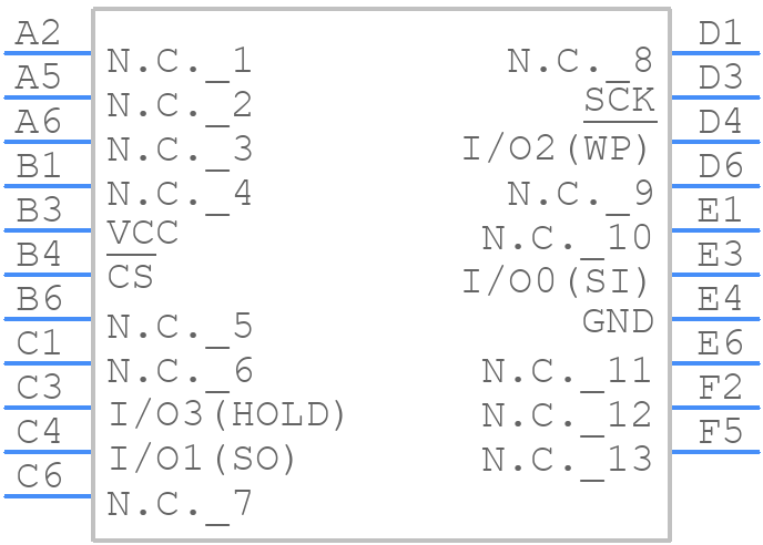 AT25SL128A-UIUE-T - Renesas Electronics - PCB symbol