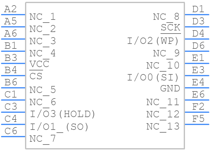 AT25SL128A-UUE-T - Renesas Electronics - PCB symbol