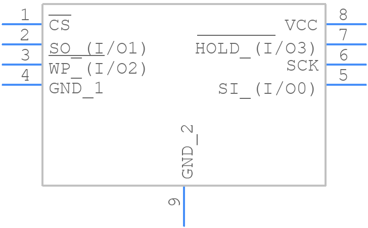 AT25SL641-MHE-T - Renesas Electronics - PCB symbol