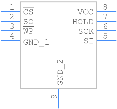 AT25XE021A-MAHN-T - Renesas Electronics - PCB symbol
