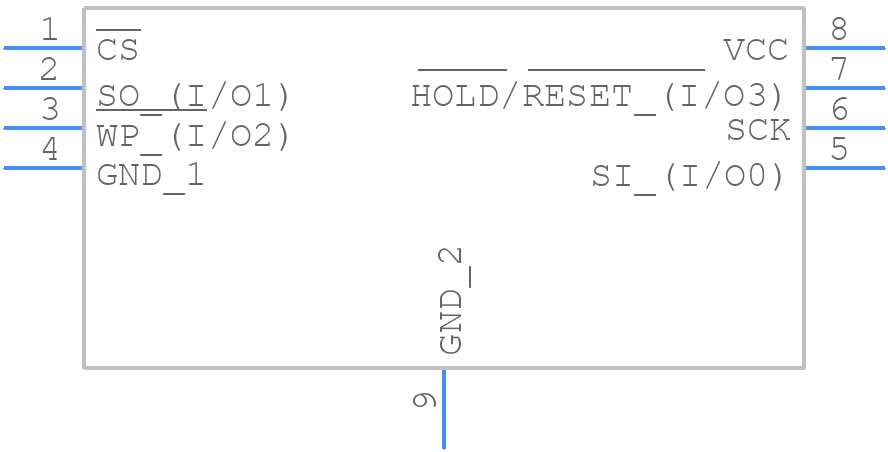 AT25XE081D-MAHN-T - Renesas Electronics - PCB symbol