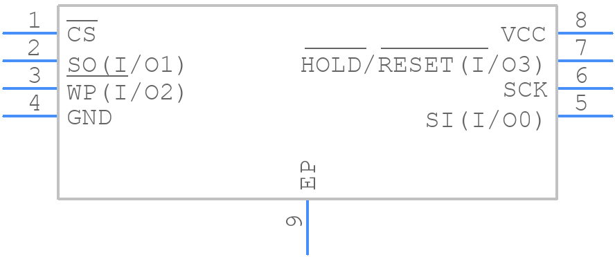 AT25XE161D-MAHN-T - Renesas Electronics - PCB symbol