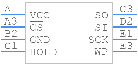 AT25XV041B-UUVT - Renesas Electronics - PCB symbol