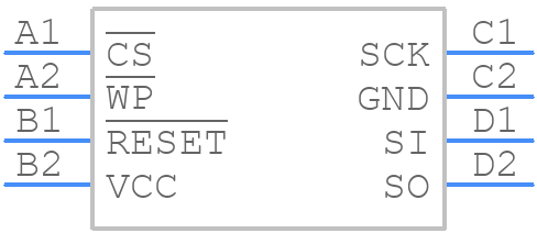 AT45DB021E-UUN-T - Renesas Electronics - PCB symbol