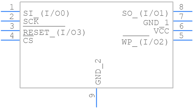 AT45DQ321-MWHF2B-T - Renesas Electronics - PCB symbol