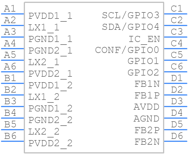 DA9217-20V72 - Renesas Electronics - PCB symbol