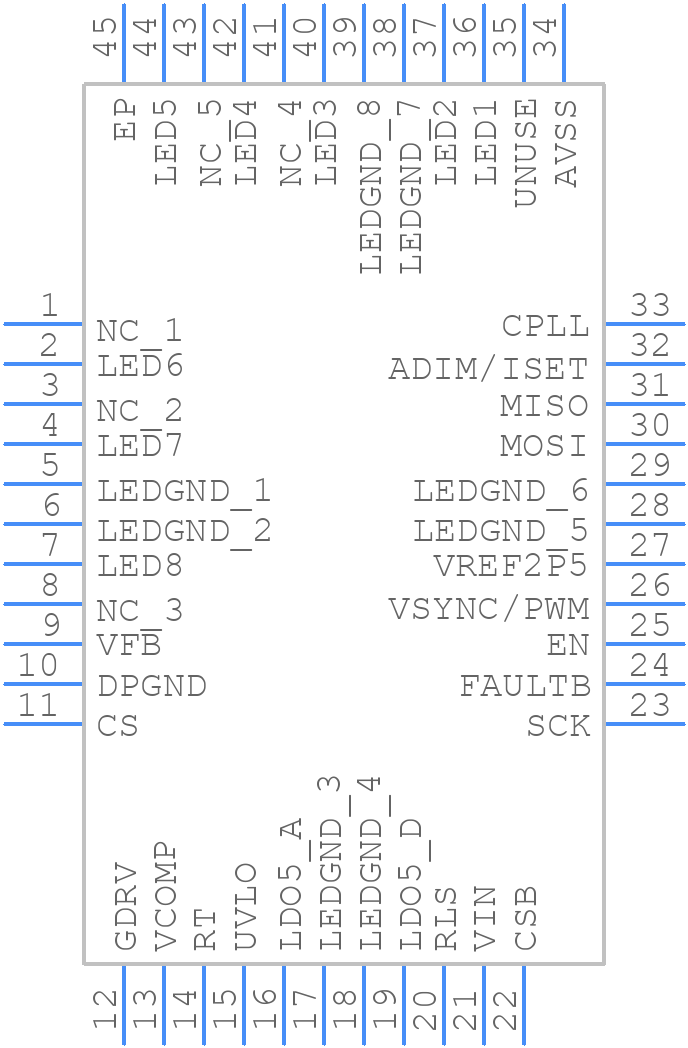 iW7019-00-TQ2E - Renesas Electronics - PCB symbol