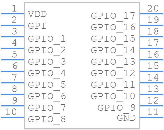 SLG46620-AG - Renesas Electronics - PCB symbol