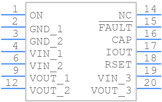 SLG59H1019V - Renesas Electronics - PCB symbol