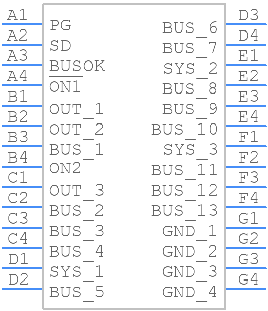 SLG59H1302CTR - Renesas Electronics - PCB symbol