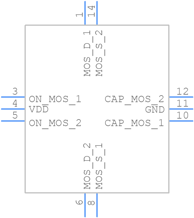 SLG59M1600VTR - Renesas Electronics - PCB symbol