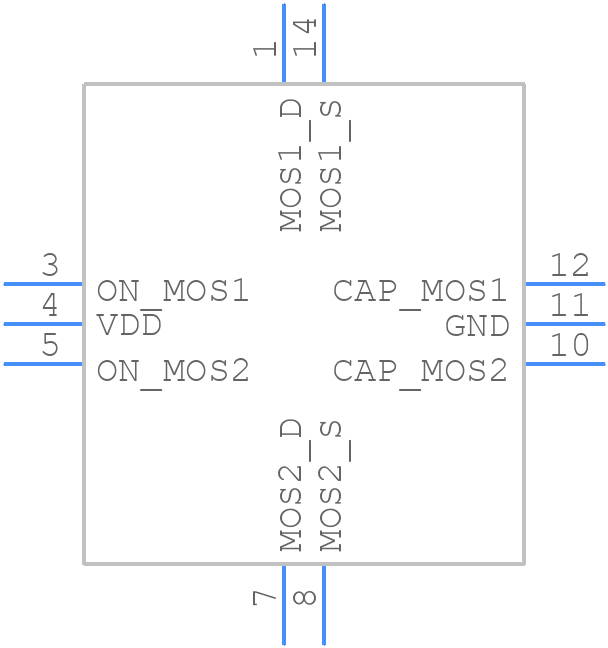 SLG59M1603VTR - Renesas Electronics - PCB symbol