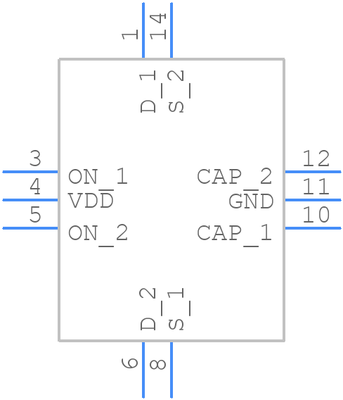 SLG59M1655VTR - Renesas Electronics - PCB symbol