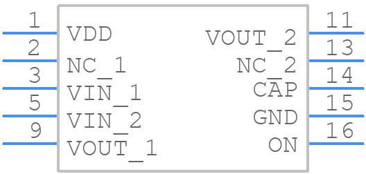 SLG59M1709VTR - Renesas Electronics - PCB symbol
