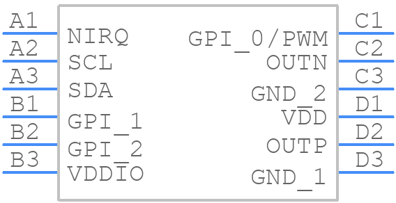 DA7280-00V42 - Renesas Electronics - PCB symbol